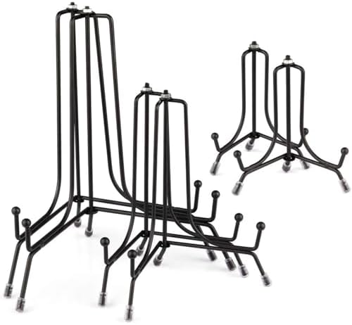 6 Pack Anti-Slip Iron Plate Stands for Display