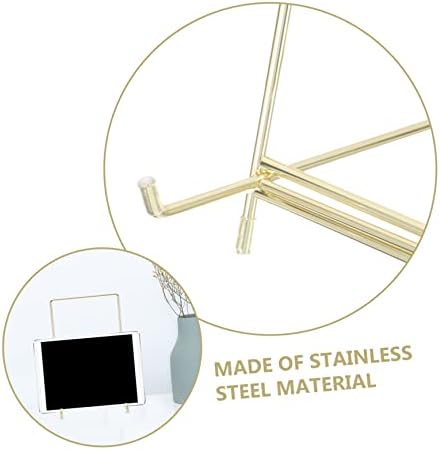 Amosfun Metallic Cookbook Holder Display Stand for Books Plates Artwork