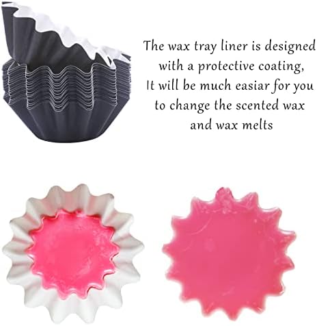 FANDOL Reusable Wax Melt Liners 100pcs Black