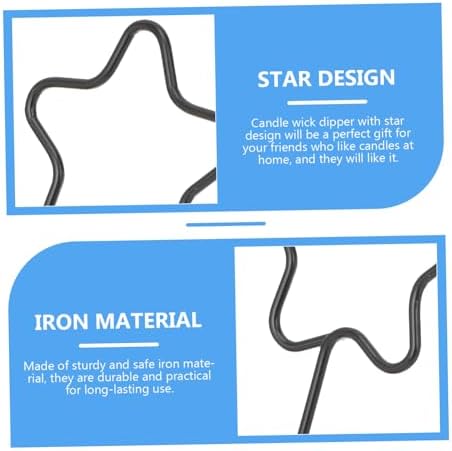 FUNOMOCYA Star Design Candle Wick Trimmer Hook Set
