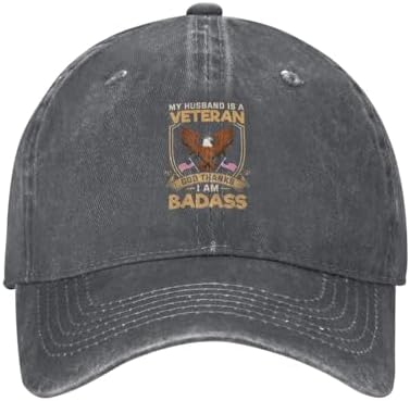 My Husband Is A Veteran Baseball Cap for Men Women 1
