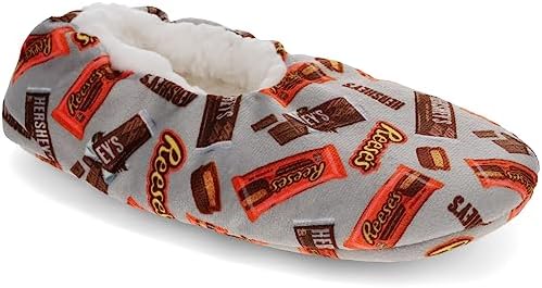 HERSHEYS Sock Slippers For Kids with Peanut Butter Cup Print
