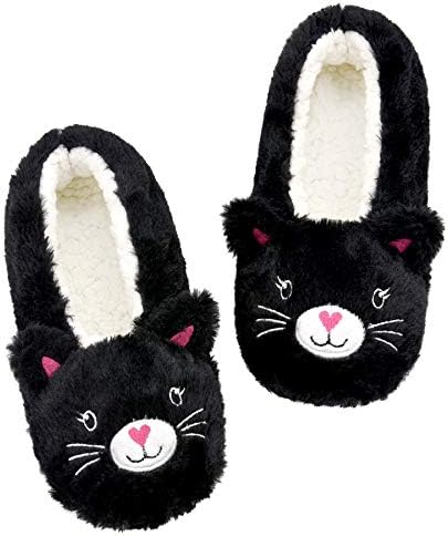 Cute Fuzzy Panda Bros Slippers With Non-Slip Grippers