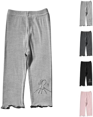 Girls Cute Print Capris Tight Soft Modal Summer Pants
