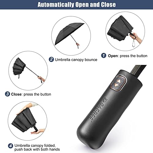 G4Free 62 Inch Double Canopy Folding Golf Umbrella