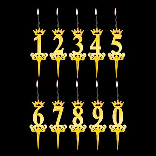 Luxury Gold Birthday Candle Topper - Reusable Elegant