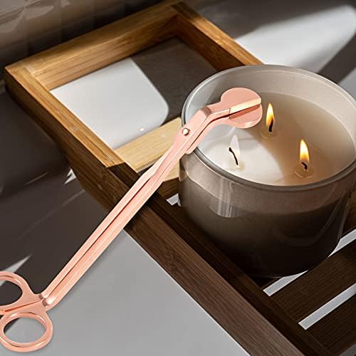 SEUNMUK 4-Pack Rose Gold Candle Wick Trimmer Set