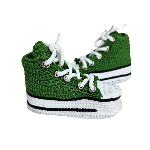 Handmade Green Baby Booties Organic Cotton