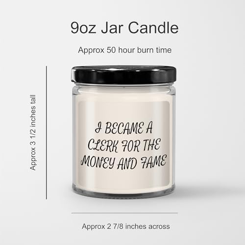 Vanilla Soy Candle for Clerks - Unique Valentines Gift