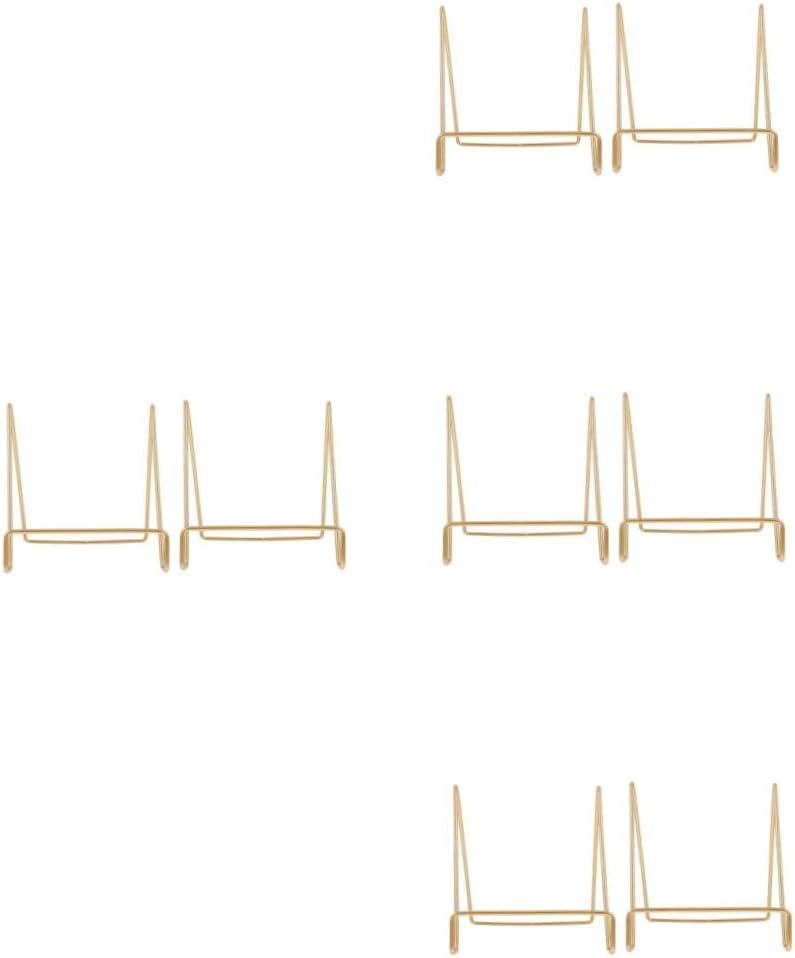 HOMSFOU 4sets Metal Easel Stand Display