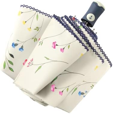 DBA Auto Open Close Folding Travel Umbrella with UV Protection 1