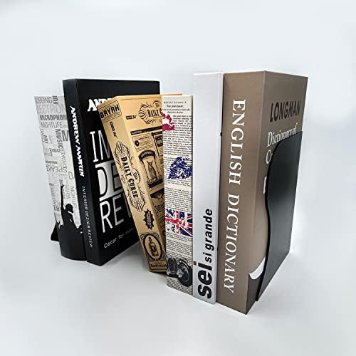 Adjustable Metal Bookends for Heavy Books and Desk Organization