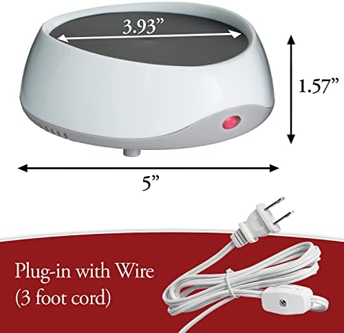 Candle Warmers ETC Auto Shutoff Candle Warmer Plate White Plug-in