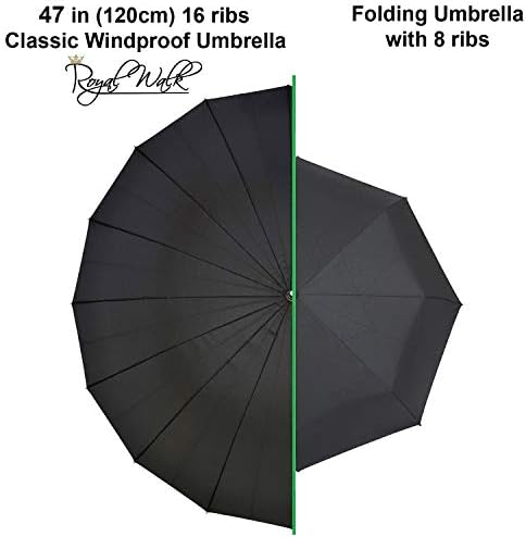 Royal Walk 54 Inch Windproof Large Umbrella for 2 Persons