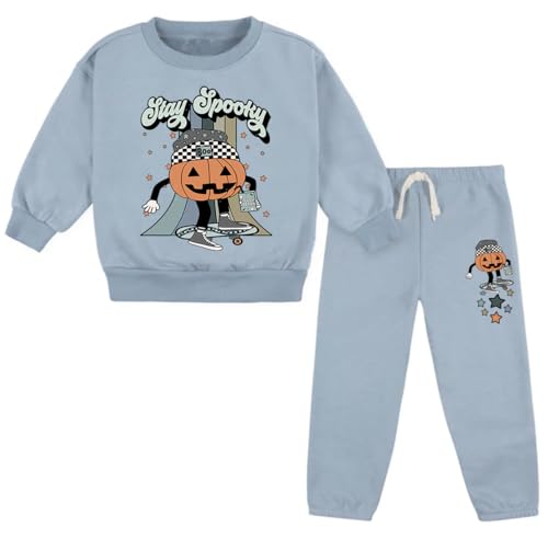 2-Piece Pumpkin Fleece Set for Baby Boy Girl Halloween