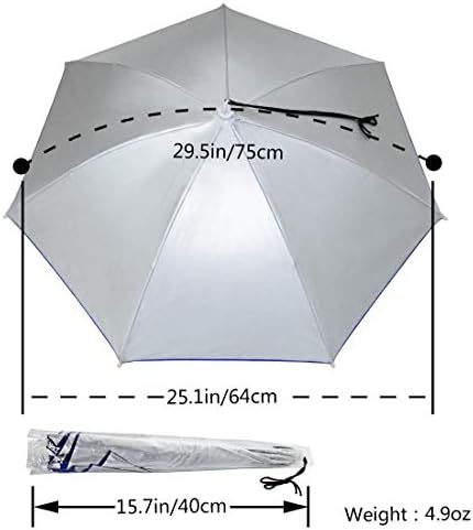 NEW-Vi Folding Umbrella Hat for Beach Fishing Golf