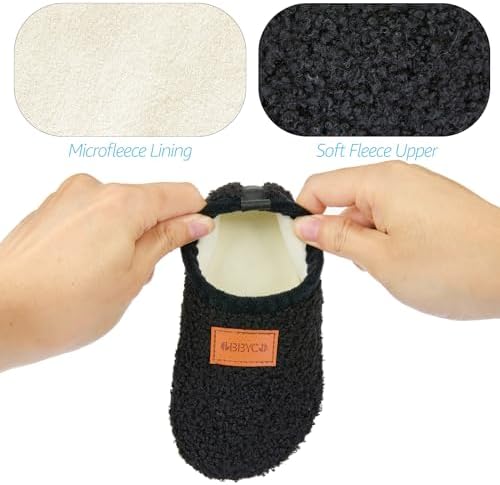 OBBYCO Kids House Slippers Cozy Lightweight Non-Slip for Infant Boys Girls