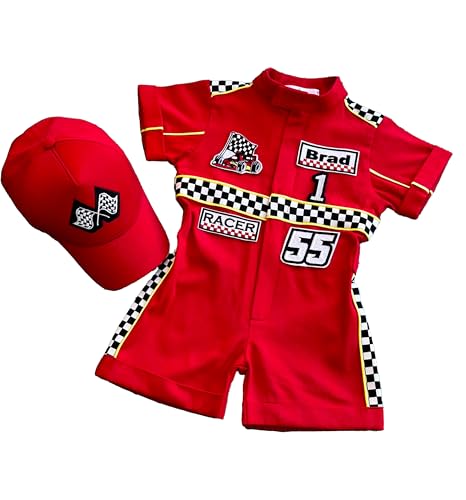 Handmade Race Car Driver Costume for Toddlers 12-18 Months