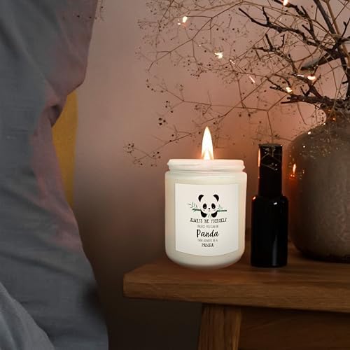 Mancheng-zi Inspirational Panda Candles - Scented White 1