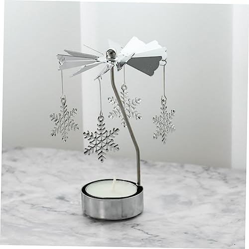 Happyyami Windmill Rotating Candle Holder Decorative