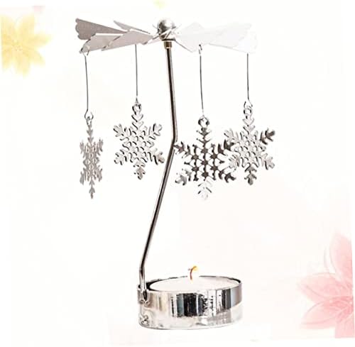 Happyyami Windmill Rotating Candle Holder Decorative