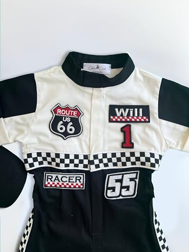 Handmade Race Car Driver Costume for Toddlers - 3T