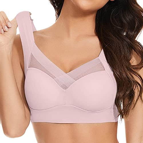 Wireless Padded Sports Bra with Criss Cross Design