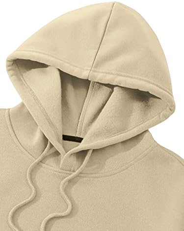 Floerns Mens Letter Print Hoodie with Drawstring