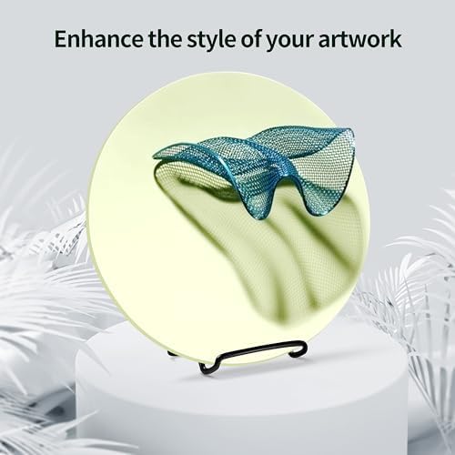 SOTER 2Pack Adjustable Display Stands for Plates Books and Art Black