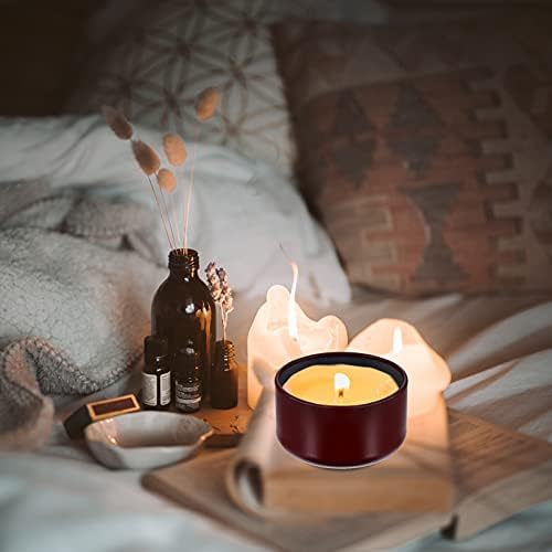 12Pcs Round Candle Tins Jar for DIY Crafts and Storage