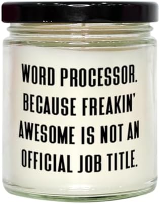 Word Processor Scent Soy Wax Candle 9 Oz Luxury Jar Candles