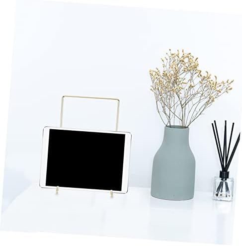 Amosfun Metallic Cookbook Holder Display Stand for Books Plates Artwork