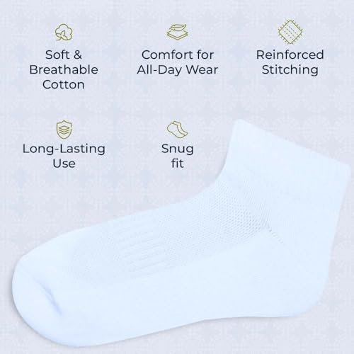 Stylesindia 4 Pack Ankle Socks for Women - Breathable Athletic