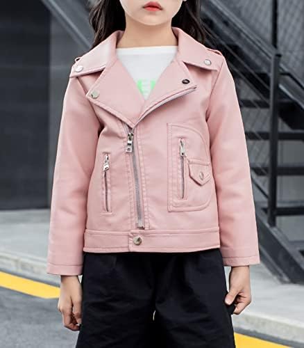 LOKTARC Faux Leather Jacket for Kids