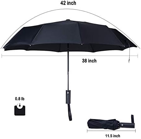 PFFY 2 Pack Travel Umbrella Windproof Auto Open Close Foldable
