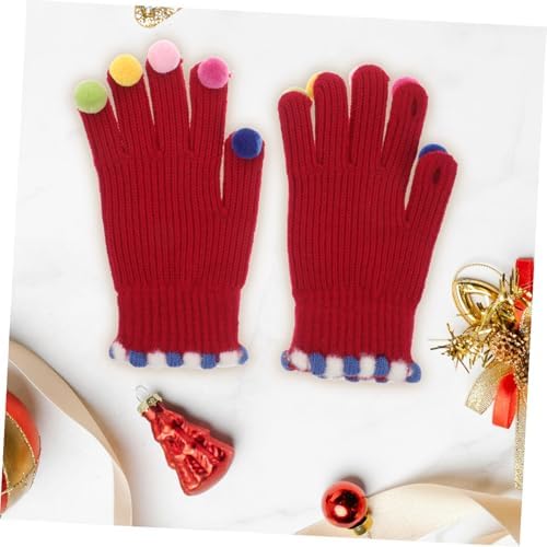 WRITWAA Warm Winter Knit Gloves for Boys Girls