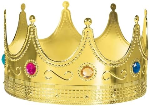 Amscan Luxurious Gold Royal Crown - 075 x 8