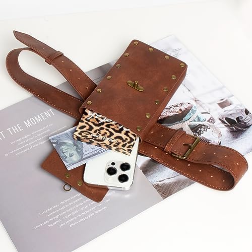 SUMGOGO Steampunk Belt Pouch Medieval Bag with Leather Strap