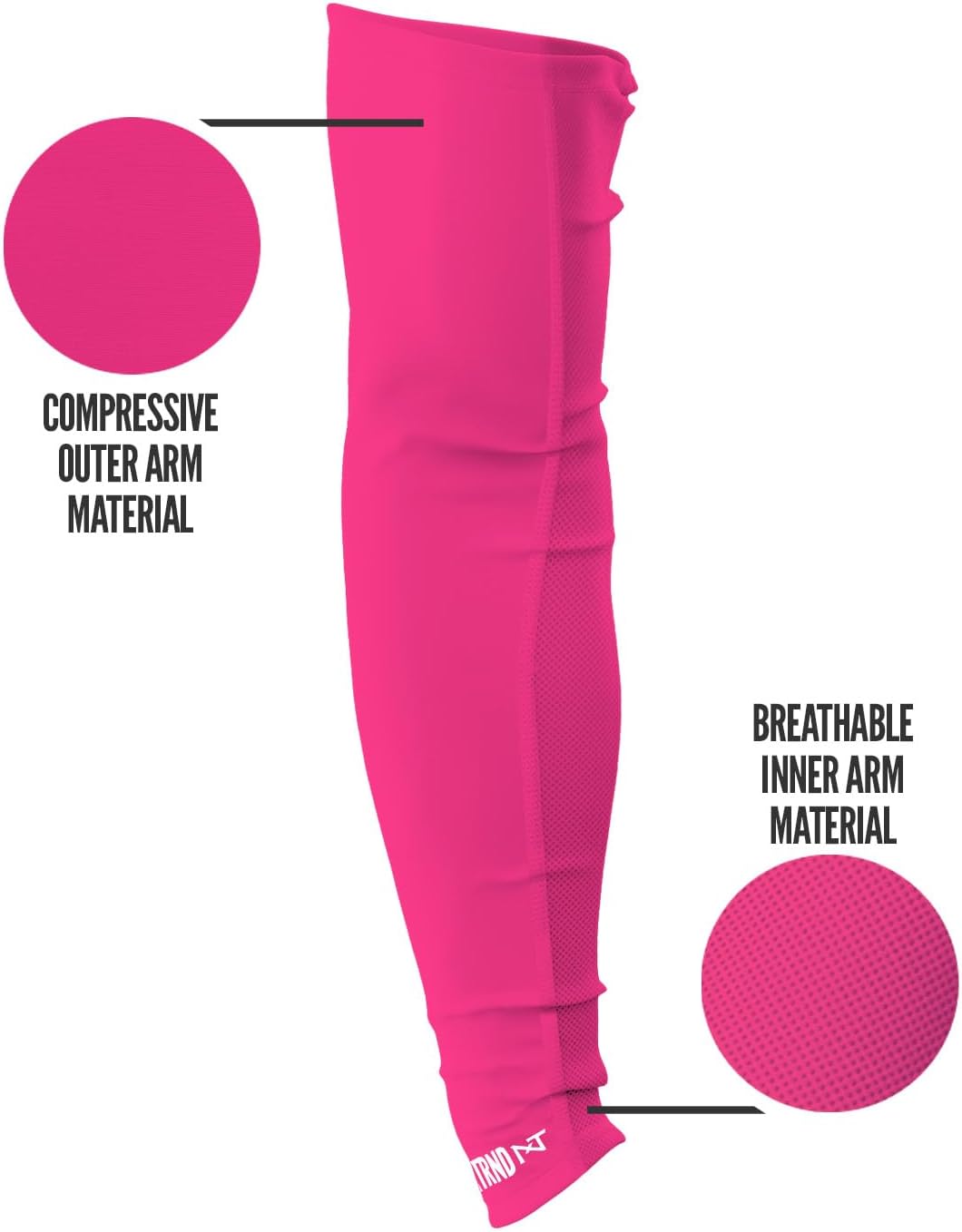 Nxtrnd Air-TEK Arm Sleeves for Men Breathable Compression Football Sleeves Pair