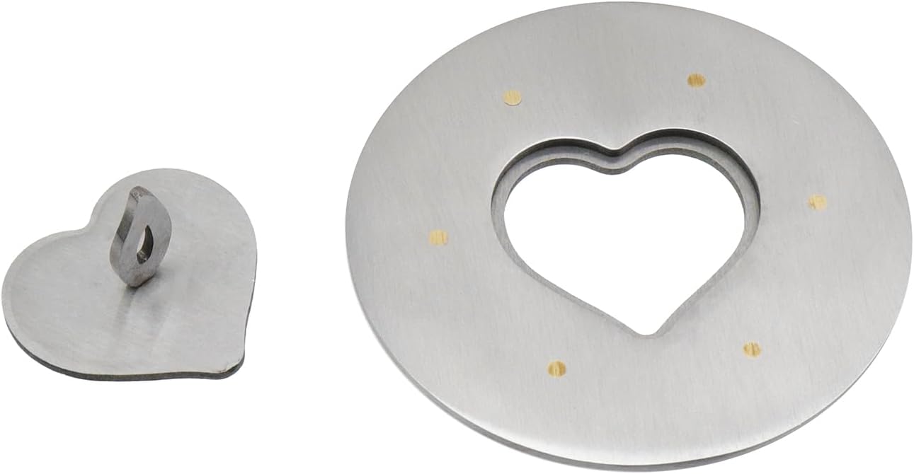 Geesatis Jar Candle Lid Shade Sleeves Heart Silver 3 Inch