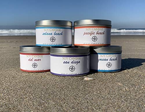 Natural Selection 8 oz Ocean Beach Soy Candle Tin