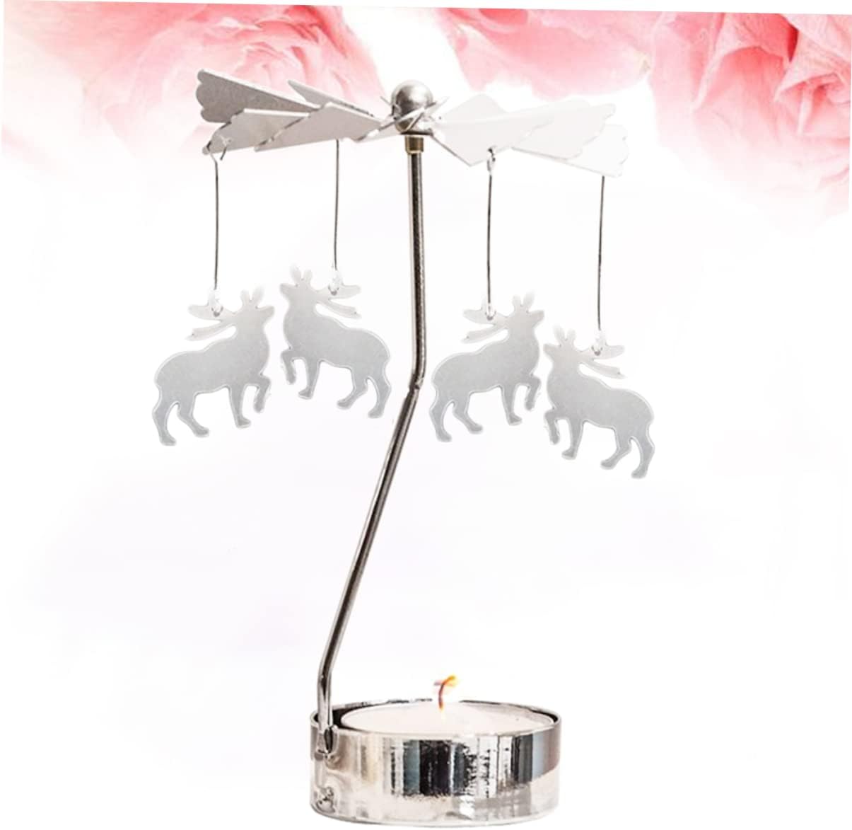 Happyyami Windmill Rotating Candle Holder Decorative