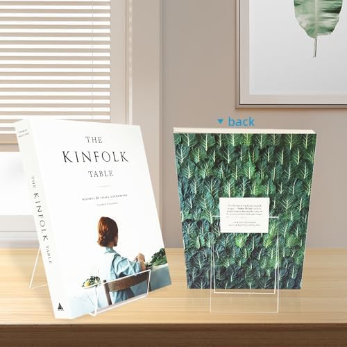 Funactu Acrylic Book Stand 4 Pack 4 Inch Display Easel