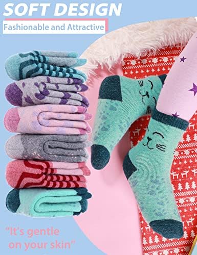 ANTSANG Kids Merino Wool Hiking Socks 6 Pairs
