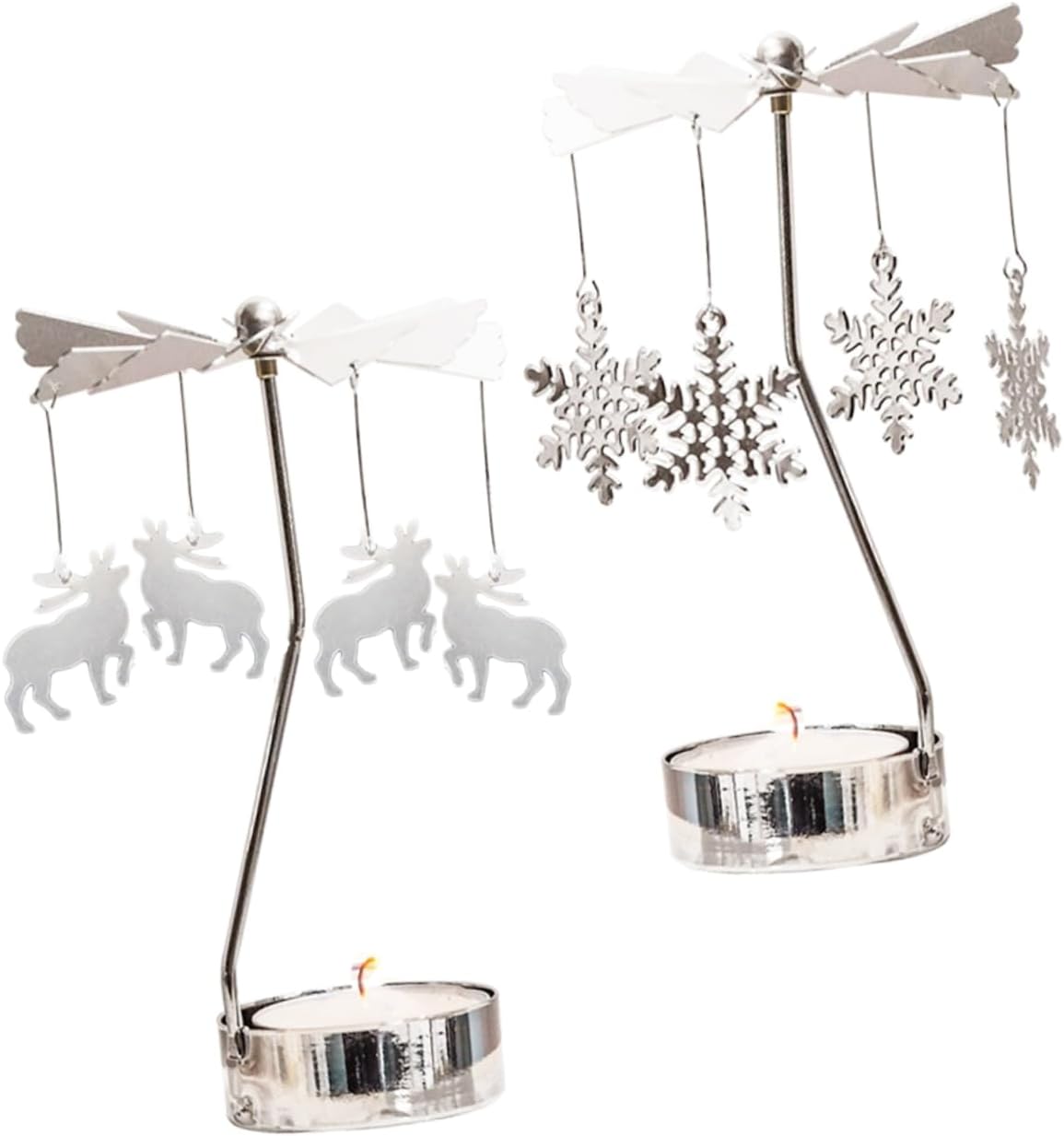 Happyyami Windmill Rotating Candle Holder Decorative