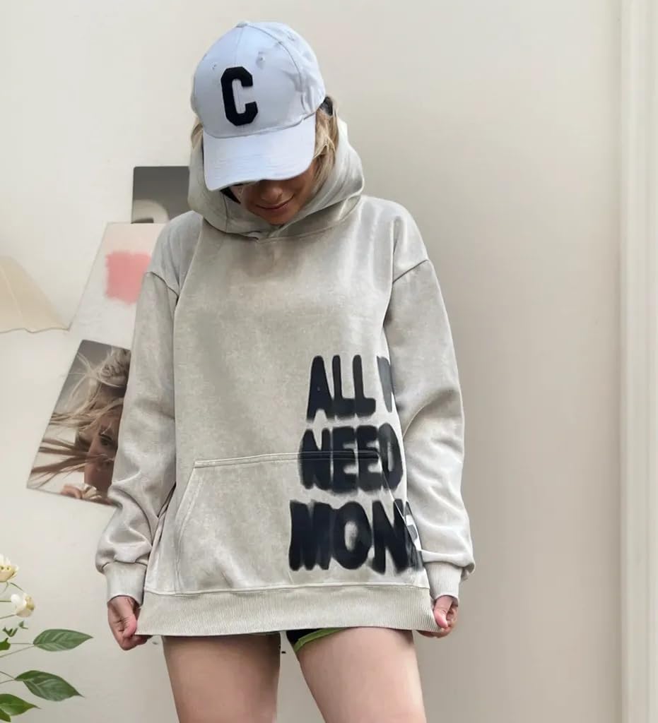 Dynict Unisex Y2K Colorful Oversize Hoodie