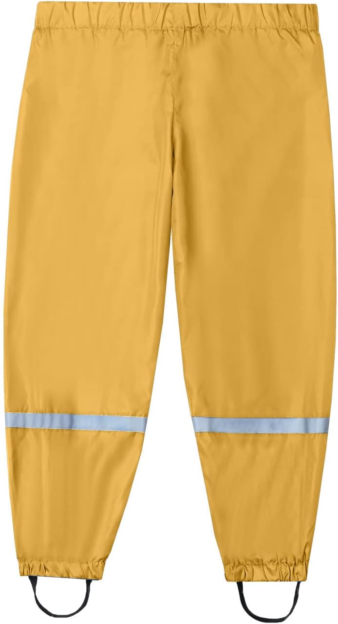 Toddler Waterproof Rain Pants for Kids Boys Girls