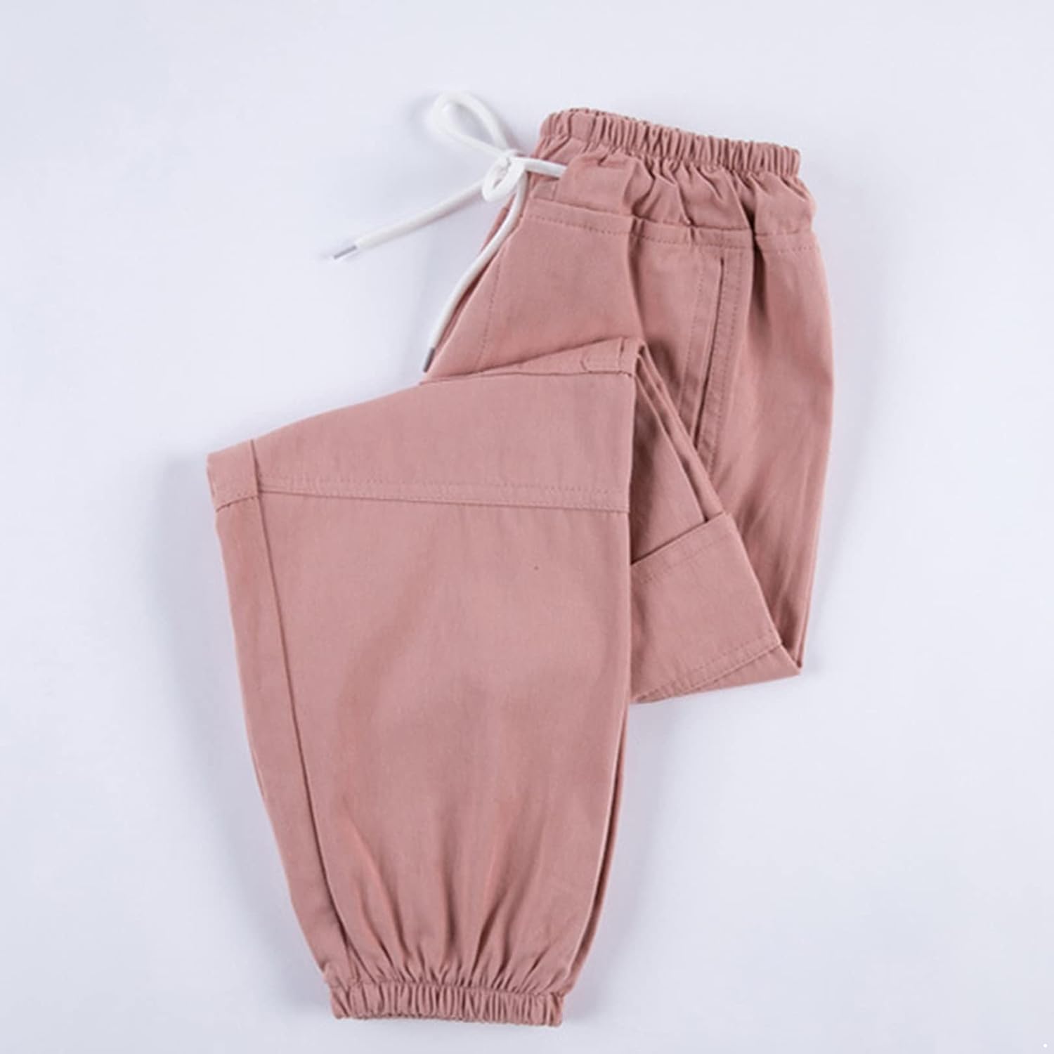 Agoky Girls Cargo Jogger Pants with Drawstring and 4 Pockets