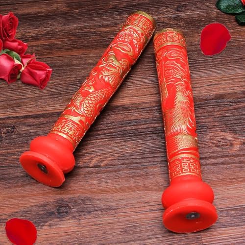 Ciieeo Dragon and Phoenix Wedding Candle Menorah Ornament
