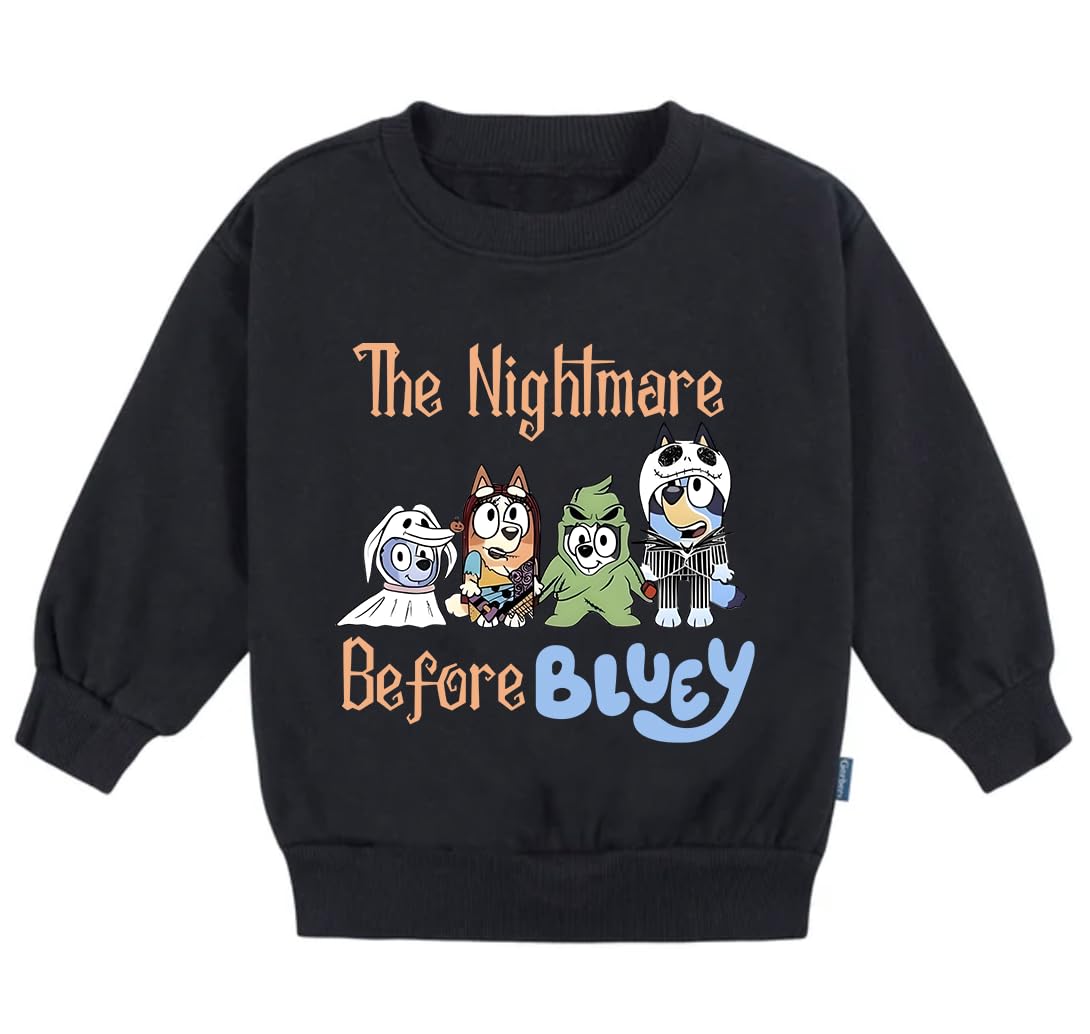 2-Piece Blue Dog Friends Halloween Fleece Set for Kids